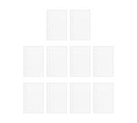 A6 Binder Refill Pages (10 Pack) - Transparent Top Loading PP Sleeves + 6-Ring Compatible | Clear Replacement Pages For Sticker Book Photos Postcards | Trading Journal Study Tracker Students, For A6 B
