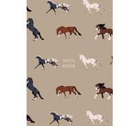 A6 Notebook Journal - Horse Pattern Design: Perfect for Office Home School Business Writing & Note Taking