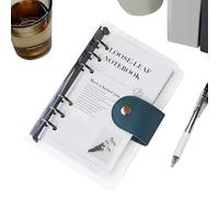 A6 Planner Binder - 13x19cm 6-Ring Planning Notebook for Task, Travel with Refillable Function, Organizer Journal for Study, Health, Cleaning, Reading, Workout, Home, Vacation, Party
