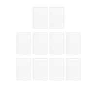 A6 Planner Intrajes,10 Uds A6 Ring Band Clear Recargable Tarjetas Casos | Fundas Suave Para Organizador Tarjetas De Dinero Tarjetas De Crédito Fotos Postales Estudio Proyecto Oficina