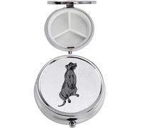 A61 Meerkat acabado negro hecho de fino peltre inglés en un contenedor de 3 secciones con espejo