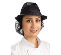 A654-SSombrero de Trilby con Snood, Azul Marino]