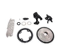 A7 10S Mountain Bike 1x10 Speed Group Set, 42T Cassette 36T Disc 10 Speed Chain Hook Tail Hook Chain Link Head Accesorio Kit, 1x10 Speed Shifter Desviadores Grupo Bicicletas y Repuestos