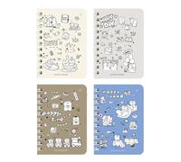 A7 - Cuaderno de notas portátil de bolsillo con diseño de caricaturas, diseño de caricaturas, A7