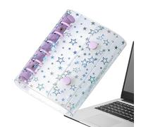A7 Glitter Star Binder Cover Budget Planner Shell Cover For Cash Envelopes Journal Albums Loose Leaf Organizer Folder Financial Planning System Compact Travel Budget Storage Use Women Men