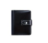 A7 Leather Japanese Stationery Portable Journal Notebooks Travelers Notebook Diary Notepad Sketchbook Office Para escribir y tomar notas(Black)