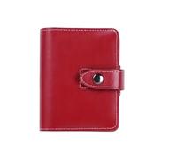 A7 Leather Japanese Stationery Portable Journal Notebooks Travelers Notebook Diary Notepad Sketchbook Office Para escribir y tomar notas(Red)