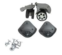 A79 - 2 ruedas de repuesto resistentes para maleta, maleta de 360 grados, doble fila silenciosa, 1