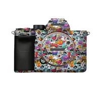 A7M5 - Funda protectora antiarañazos para cámara Sony ILCE-7M5 / A7 V, A7V, accesorios de película protectora (graffiti blanco, para Sony A7V/A7M5)