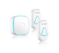 A808 2-to-1 Wireless Doorbell for Home, Digital, Multi-Button, Custom Ringtones