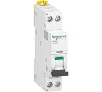 A9P54604 Schneider - Disyuntor unipolar + neutro 1P + N 4A Curva C 6/10kA Acti9 IC40N