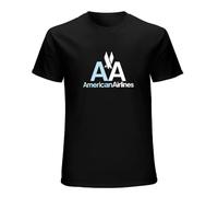 AA American Airlines Ace Ace Texas Old'Em A To Bullets Men's T-Shirt Unisex Black Cotton Print tee Shirts S