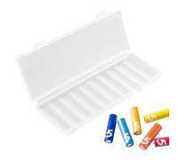 AA Battery Case - 24.5g PP Small Battery Container | Space-Saving Batteryy Case Holder, Batteries Storage Organizer, Batery Storage Container For Holding 10 AA Batteries