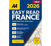 AA Easy Read France 2026 spiral bound (AA Road Atlas) (AA Road Atlas France) (France Road Atlas)