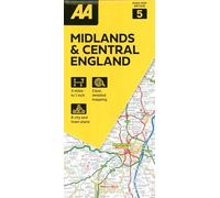 AA Road Map Midlands & Central England: 1:200000: 5 (AA Road Map Britain series)