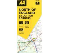 AA Road Map North of England & Scottish Borders: 1:200000: 8 (AA Road Map Britain series)
