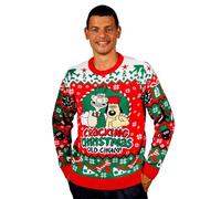 AAA Merchandise Wallace & Gromit: Suéter navideño agrietado, rosso, S