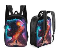 aaaaab Mochila impresa en 3D I Am The Cosmos Mochilas escolares para niños Mochilas para libros Mochila ligera de viaje Mochila escolar para niños y niñas para estudiantes de secundaria 17 pulgadas