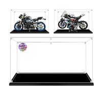 AAABOX 50x20x35cm Grande Vitrina, 3mm Transparente Acrílico Caja de Exhibición para Lego Moto Yamaha MT-10 SP 42159 BMW M 1000 RR 42130