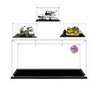 AAABOX 60x40x30cm Grande Vitrina,3mm Transparente Acrílico Caja de Exhibición para Lego NASA Space Shuttle Discovery 10283 Cat D11 Bulldozer 42131 71797 21351