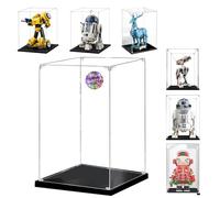AAABOX Vitrina Transparente 25x25x35cm para Lego R2-D2 75308 75379 BD-1 75335,3mm Acrílico Caja de Exhibición para Pop Mart 400% y 76414 10338 21346