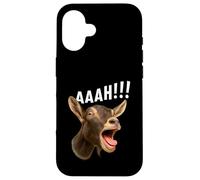 Aaah!! Funny Goat Halloween Farmer Goat Whisperer Farm Carcasa para iPhone 16