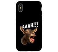 Aaah!! Funny Goat Halloween Farmer Goat Whisperer Farm Carcasa para iPhone X/XS