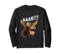Aaah!! Funny Goat Halloween Farmer Goat Whisperer Farm Manga Larga