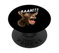 Aaah!! Funny Goat Halloween Farmer Goat Whisperer Farm PopSockets PopGrip Adhesivo