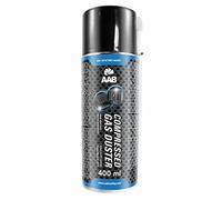 AAB Botella de Aire Comprimido 400ml para Limpiar Teclados, Ordenadores, Copiadoras, Cámaras y Otros Equipos Eléctricos | Soplador de Aire | Ideal para la Eliminación de Polvo | Spray Limpiador