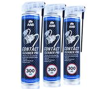 AAB Contact Cleaner PRO 300ml - Conjunto de 3 - Potente Agente de Limpieza - Alcohol Isopropilico, Spray Limpia Contactos, Limpiador de Contactos Electronicos, Limpiador Electronico, Disolvente Spray
