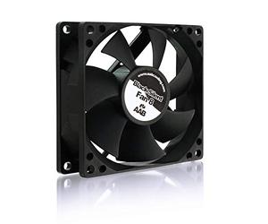 AAB Cooling Black Silent Fan 8 - Un Silencioso y Muy Efectivo Ventilador PC | Fan 80mm | Ventilador 12V | Ventilador Laptop | Fan Cooler | 50 m3/h | 2000 RPM