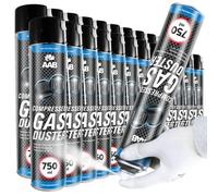 AAB Cooling Compressed Gas Duster 750ml - Conjunto de 24 - Spray de Hielo para Congelación de Tuberías, Congelar, Hielo, Enfriamiento