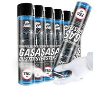 AAB Cooling Compressed Gas Duster 750ml - Conjunto de 6 - Spray de Hielo para Congelación de Tuberías, Spray para Congelar, Hielo Spray, Spray de Congelación, Spray de Enfriamiento
