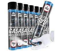 AAB Cooling Compressed Gas Duster 750ml - Conjunto de 7 - Spray de Hielo para Congelación de Tuberías, Spray para Congelar, Hielo Spray, Spray de Congelación, Spray de Enfriamiento
