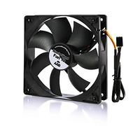 AABCOOLING Black Silent Fan 12-120mm Ventilador para PC Silencioso y Eficaz con 4 almohadillas anti vibraciones, 12 V, ventilación PC, 12 cm, ventilador PC, ventilador PC, 20,9 DB(A), 115,5 m3/h