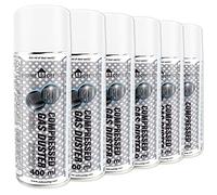 AABCOOLING Botella de Aire Home&Office Compressed Gas Duster 6 x 400ml-K3, Limpieza de Material de Oficina, Spray Limpiador, Limpiar PC