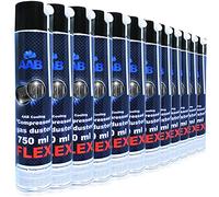 AABCOOLING Compressed Gas Duster Flex 750ml - Conjunto de 12 - Espray Aire Comprimido con un Tubo Flexible, Spray Limpiador, Duster de Aire Comprimido, Spray Aire