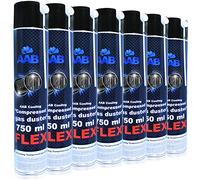 AABCOOLING Compressed Gas Duster Flex 750ml - Conjunto de 7 - Spray con un Tubo Flexible, Limpiar PC y Televisiones, Spray de Aire Comprimido, Soplador de Aire