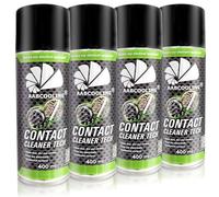 AABCOOLING Contact Cleaner TECH (Pack de 4x400 ml) - Spray limpiador profesional de contactos eléctricos, elimina grasa, polvo y humedad, secado rápido, protege contra la corrosión K1