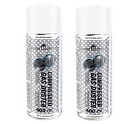 AABCOOLING Home&Office - Aerosol de aire comprimido K1 de 2x400 ml para limpieza de multimedia, soplador de polvo, limpiador de gas comprimido, material de oficina, pulverizador de polvo