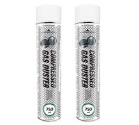 AABCOOLING Home&Office Botella de Aire Compressed Gas Duster 2x750ml-K4, Aspiradoras Para Ordenador, Espray Aire Comprimido, Spray Aire, Limpiar Teclado, Limpieza de Material de Oficina, Ordenadores,