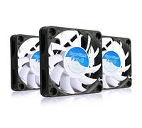 AABCOOLING Super Silent Fan 6 - Ventilador silencioso y eficiente de 60 mm con 4 almohadillas antivibración, mini ventilador, impresora 3D, ventilador de PC, 3 unidades
