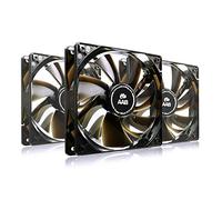 AABCOOLING Super Silent R12 - Un Silencioso y Muy Efectivo Ventilador 120mm con 9V Adaptador, Ventiladores PC, Fan Cooler, Ventilador de Portatil, 64,5 m3/h, 1200 RPM - 3 Piezas 8,8 dB (A)