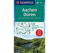 Aachen / Düren / NP Eifel / Rureifel / Hohes Venn + Aktiv G. (757): 4in1 Wanderkarte mit Aktiv Guide und 1:25000 Karten, inklusive Kartenbereich zur ... Verwendung in der KOMPASS-App. Fahrradfahren.