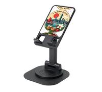 AACPPB Hong Kong Cityscape - Soporte portátil plegable para teléfono con barco, con agujero de carga, rotación de 360 grados, ángulo ajustable, base de muelle antideslizante