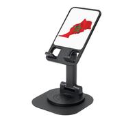 AACPPB Mapa de la bandera de Marruecos, soporte portátil plegable para teléfono con agujero de carga, rotación de 360 grados, ángulo ajustable, base antideslizante