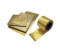 Aacursopv Hoja de lámina de placa de latón 0,01 mm 0,02 mm 0,03 mm 0,05 mm 0,08 mm 0,1 mm 0,2 mm 0,3 mm 0,4 mm 0,5 mm 0,6 mm 0,8 mm 1 mm 2 mm 3 mm 4 mm 5 mm(0.1x10x1000mm)