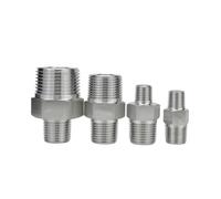 Aacursopv M5 M6 M8 M10 M12 M14 M16 M18 M20 M22 rosca macho métrica 304 boquilla hexagonal de acero inoxidable reductor de instalación de tuberías de alta presión(M16x1.5-M14x1.5)