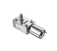 Aacursopv Motor de reducción de CC 4632-370, engranaje helicoidal JGY370 y tornillo sin fin de 6V-12V-24V, Motor de cepillo en miniatura autoblocante hacia adelante y hacia atrás.(24V,90rpm)
